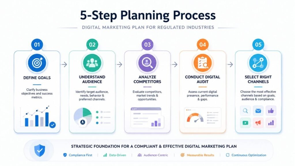 digital marketing plan and strategy 5 step planning process